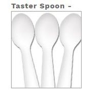 Bulk White Taster Spoon