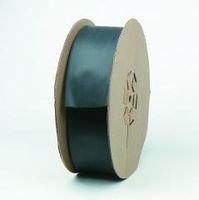 3M Black Polyolefin Heat Shrink Tubing - 200 ft Length - 2:1 Shrink Ratio - +212 F Shrink Temp - FP301-1/2-200'-Black-Spool [PRICE is per SPOOL]