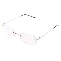 liumiKK Men's Titanium Alloy No Rim Reading Glasses Frameless Folding Eyeglasses Presbyopia Eyewear + 1.0 + 1.5 + 2.0 + 2.5 + 3.0 + 3.5