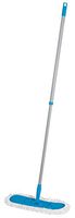 Lightweight Flexible Floor Mop with Reusable Microfiber Cleaning Pad, Telescoping to 49” Long