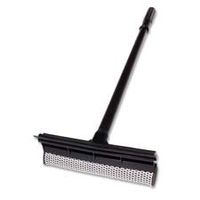 Unger Professional : Plastic Squeegee/Scrubber, 24" Wood Handle, Black -:- Sold as 2 Packs of - 1 - / - Total of 2 Each