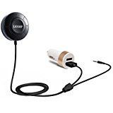 LESHP Bluetooth 4.1 Receiver, Wireless Bluetooth Car Kits with Hands-Free Calling for Car Stereo System, Dual Port USB Car Charger