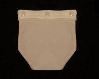OstomyPockets Beige-Snap on Pocket Snaps onto Your OWN Lightweight Underwear. Supports ostomy Bag and Protects Skin; Also Great for Sleeping; Soft Wicking Fabric 6”x 6” Approx. Underwear NOT Included