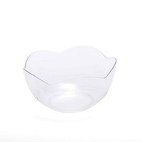 BalsaCircle 72 pcs 2 oz Clear Plastic Mini Scalloped Edge Bowls - Disposable Wedding Party Catering Tableware