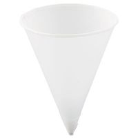 SCC4R Cone Water Cups, Paper 4 oz, Rolled Rim