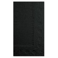 Dinner Napkins, 2-Ply, 15 x 17, Black, 1000/Carton