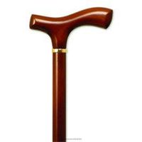 MNT05010 - Mens Fritz Handle Cane, Brown Stain, 36 - 37