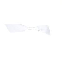 Reliant Ribbon 5175-03005-2X2 Grosgrain Twist Tie Flair Bows Bows, 7/8 Inch X 100 Pieces, White