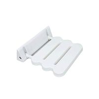 Bath Stool Thicken Bathroom Folding Stool Wall Chair Children's Old Man Shower Stool Bath Chair Porch Aisle Wall Stool (Color : White)