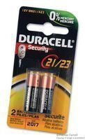 DURACELL MN21B2PK Non-rechargeable Battery, Alkaline, 12 V, Raised Positive and Flat Negative (5 pieces)