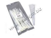 New - 50pk 6in Reusable Cable Ties White - 43043