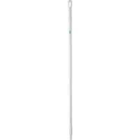 Vikan 29365 51" Fiberglass Handle with Threaded Tip, 1-7/32" Diameter, White