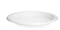 [400 Count] Basix Disposable 9 inch White Plastic Dinner Plates, Microwavable, Great For Events, Home, Office, Wedding, Parties, or Everyday Use, 4 Packs