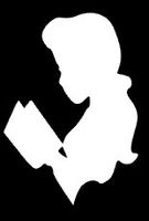 Beauty and The Beast Belle In A Book Decal Vinyl Sticker|Cars Trucks Vans Walls Laptop| White |5.5 x 4 in|LLI377