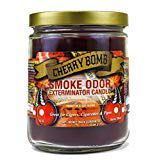 Smoke Odor Exterminator 13 oz Jar Candles Cherry Bomb, (2)