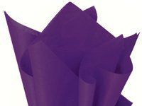 100ct Packaged Bulk Purple Wrap Pom Pom Tissue Paper 15 Inch X 20 Inch