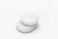 Windfulogo 2Pcs Jade Massage Stones Set Hot Rock Heated Warmer Stone for Spa Massage 2.76 x 2.76in (7x7cm) White