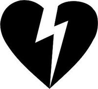 John Mayer Heartbreak 4" Logo Black Decal Sticker for Cars Laptops Tablets Skateboard Window