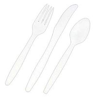 Extra Heavy Weight Cutlery Fork Beige Corn Starch 1000 Per Case