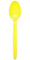 Karat U2100 (Yellow) 5.9" PS Heavy-Weight Disposable Teaspoon, Yellow (Pack of 1000)