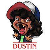 Toothless Dustin Upside Down Decal - for Cars, Laptops, and More! - Use Inside or Outside - Sicks to Any Flat Smooth Surface (5 Inch)