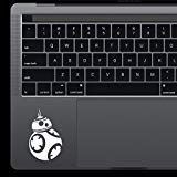 Star Wars BB8 Macbook Laptop Vinyl Die Cut Decal Sticker (White)