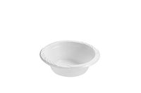 Elite Settings 100 Count Disposable Plastic Bowls, 5 oz, White