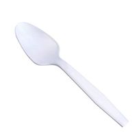 AmazonBasics Light-Weight Plastic Spoons, White, 500-Pack