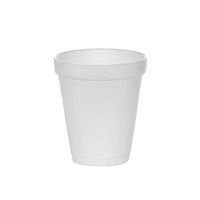 (50 Count) 8 oz White Foam Cups, Disposable Foam Drink Cups, To Go Coffee Cups, Insulated Foam Cups for Hot/Cold Drinks by Tezzorio