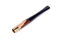 Dr. Watson - 10 cm Short Wooden Cigarette Holder, Hand Carved Finish, Choice of Regular or Extra Slim Size (Extra Slim)
