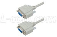 Deluxe Null Modem Reverser Cable, DB9 Female / Female, 10 ft