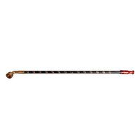 Tobacco Pipes Retro Chinese Style Long Rod Jade Mouth Tobacco Rod with Tobacco Bag Ornaments