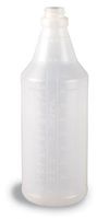 Continental 932CG Natural 32 Oz. Round Plastic Bottle (Case of 100)