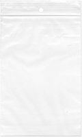 Plymor Zipper Reclosable Plastic Bags, 2 Mil with Hang-Hole, 4" x 6" (Pack of 100)