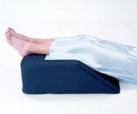 Leg/Bed Wedge with High Quality, Removable Cover (Size: 8" X 20" X 25". Color: Navy) (Blue)