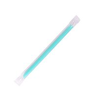 Karat C9060s (Aqua) 9'' Boba Straws (10mm) Poly Wrapped - Aqua (Case of 1600)