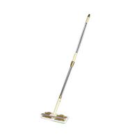 Stainless Steel All-Purpose Squeegee Scratch Rub Dual Use Hangable For Floor Mirror Car Window Glass Cleaner Adjustable Length 93-113cm Khaki