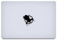 Hunger Games Vinyl Decal Sticker Skin for MacBook Laptop in black.