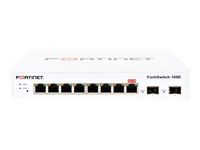 Fortinet - FS-108E - Fortinet FortiSwitch 108E - Switch - Managed - 7 x 10/100/1000 + 1 x 10/100/1000 (PoE) + 2 x Gigabit SFP - Desktop