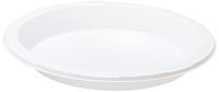Genuine Joe GJO10323 Plastic Reusable/Disposable Plate, 10-1/4" Diameter, Warm White (Pack of 125)