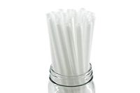 [400 COUNT] Jumbo 8.25" Disposable Drinking Straws Compostable PLA Corn Made Smoothie Milk Tea Boba Restaurant Party 8.25 Inches Long, 10 Millimeters Thick, Dye Free Products, Cornstraw