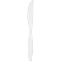 Club Pack of 288 Clear Premium Heavy-Duty Plastic Party Knives