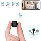 AOBO Spy Hidden Camera Mini Wireless WiFi Camera HD 1080P Indoor Home Smallest Spy Nanny Cam Security Cameras Battery Powered with Motion Detection/Night Vision for iPhone/Android Phone/iPad/PC