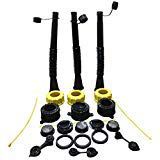 Kool Products 3 PACK SUPER LONG Very Flexible Universal Spout With Tons Of Accessories.