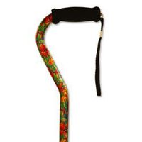 Walking Cane - Summer Garden. This Walking Stick Cane has push button height ajustment and a weight capacity of 250 lbs.