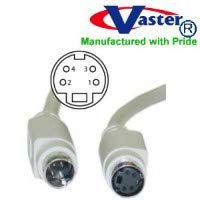 Super E Cable_20857 12 Ft Mini Din 4 Pin Keyboard & Mouse or S-Video (Male to Female) Cable