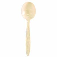 Berkley Square Polystyrene Dinner-Length Soupspoon, Almond (1000/Case)