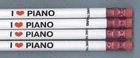 I Love Piano Pencil