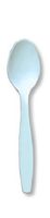 Club Pack of 600 Pastel Blue Premium Heavy-Duty Plastic Party Spoons