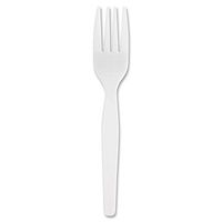Genuine Joe GJO0010430CT Joe Heavyweight White Plastic Fork
